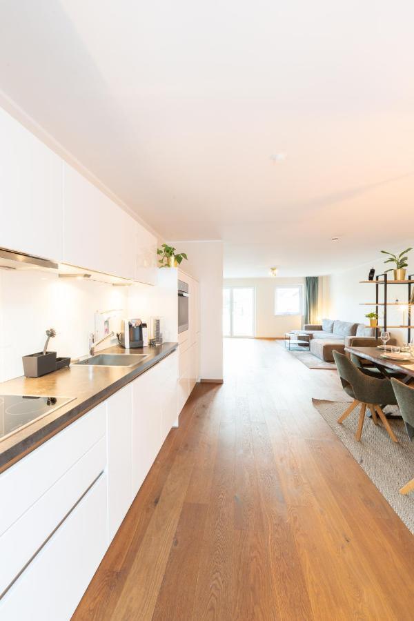 -Zentrale Wohnung-Balkon-Desingerkueche- Билефельд Экстерьер фото