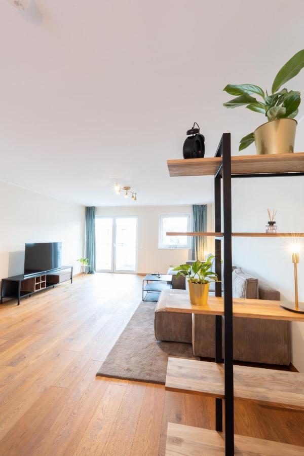 -Zentrale Wohnung-Balkon-Desingerkueche- Билефельд Экстерьер фото